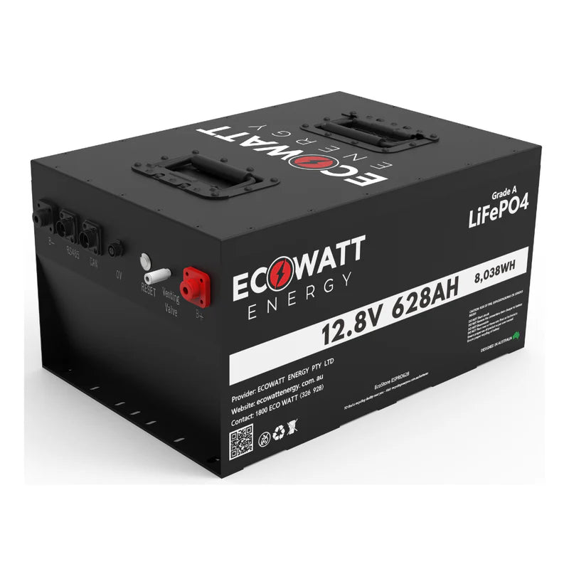 Ecowatt EcoStore PRO 628Ah 12V LiFePO4 Battery - Bluetooth