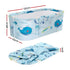 Weisshorn Foldable Bathtub PVC Spa Bucket Inflatable Cushion 134x65cm Blue