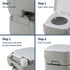 Weisshorn 20L Portable Camping Toilet Shower Tent Changing Room Outdoor Loo Set