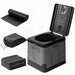 Portable Car Toilet with Integrated Waste Bin - Durable PP Material, Ideal for RVs, Outdoor Camping & Emergency Situations - Sleek Design with Ventilation Slits RV Toilets
