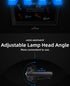 Outdoor sports products  Dew detection LED induction headlight, rechargeable strong light for night fishing