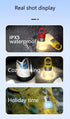 Two random color (green - yellow - white - red) outdoor camping lights, convenient for hiking, multi-scenario water bottle lights, ambient lights, suspended hanging lights with focused light