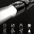 1 USB rechargeable flashlight, ultra-bright LED handheld outdoor emergency light, with telescopic zoom, wide beam, 1800mAh lithium battery, 150 lumens, suitable for camping, hiking, exploration and daily use, camping flashlight