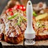 Meat Tenderizer Set with Stainless Steel Needles – 2-Piece Kitchen Tool for Marinating & Cooking Beef, Chicken, Pork, Fish (Black & White)