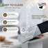 Premium Silicone Oven Mitts – Heat Resistant Up to 500°F, Non-Slip Grip, Easy to Clean, Food Grade & BPA-Free, Ideal for Grilling, Baking, Cooking, Microwave Use (Grey)