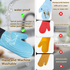 Premium Silicone Oven Mitts – Heat Resistant Up to 500°F, Non-Slip Grip, Easy to Clean, Food Grade & BPA-Free, Ideal for Grilling, Baking, Cooking, Microwave Use (Blue)