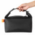 Foldable Lunch Bag – Reusable Insulated Cooler Tote with Waterproof Zipper, Leak-Proof Design, Lightweight & Compact, Ideal for Work, School, Picnic, Travel (Black)