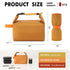 Foldable Lunch Bag – Reusable Insulated Cooler Tote with Waterproof Zipper, Leak-Proof Design, Lightweight & Compact, Ideal for Work, School, Picnic, Travel (Yellow)