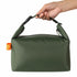 Foldable Lunch Bag – Reusable Insulated Cooler Tote with Waterproof Zipper, Leak-Proof Design, Lightweight & Compact, Ideal for Work, School, Picnic, Travel (Military green)