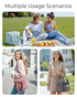 Double-Layer Insulated Lunch Bag with Quilted Design – 11.8L Cooler Tote for Work, Picnics & Travel (Pink) | Other Colors Available In-Store