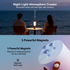 Foldable Outdoor Camping Light with Dual Brightness Modes – Rechargeable Red LED Tent Lamp, IP65 Waterproof, Magnetic Base & Adjustable Neck for Hiking and Emergency Use (Red)