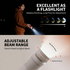Foldable Outdoor Camping Light with Dual Brightness Modes – Rechargeable Red LED Tent Lamp, IP65 Waterproof, Magnetic Base & Adjustable Neck for Hiking and Emergency Use (Red)