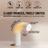 Foldable Outdoor Camping Light with Dual Brightness Modes – Rechargeable Red LED Tent Lamp, IP65 Waterproof, Magnetic Base & Adjustable Neck for Hiking and Emergency Use (Red)
