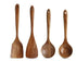 Wooden ladle set, Teak cooking set acacia wood kitchen utensils/ kitchen set scratch-resistant and heat-resistant 4 sets