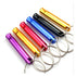5-pack Aluminum First Aid Whistle with Keychain for Sports, Hiking, Camping, Climbing