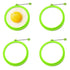 4 pcs silicone egg ring, egg rings non-stick, egg cooking rings, perfect fried shape or pancake rings