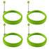 4 pcs silicone egg ring, egg rings non-stick, egg cooking rings, perfect fried shape or pancake rings