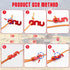 Rope Adjuster, 16pcs Aluminum Rope Tensioner, Tent Wind Rope Buckle, Rope Tensioner for Camping Hiking Backpacking Picnic Outdoor Tent Accessories 16 Pieces - Red Opening