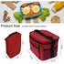 Insulated Lunch Bag 10L Cooler Bag Lunch Bag For Work School Beach Picnic Red