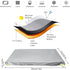 Flat Trailer Cover - 208 X 114 X 13 Cm - Dustproof - For 750 Kg Trailer - Grey