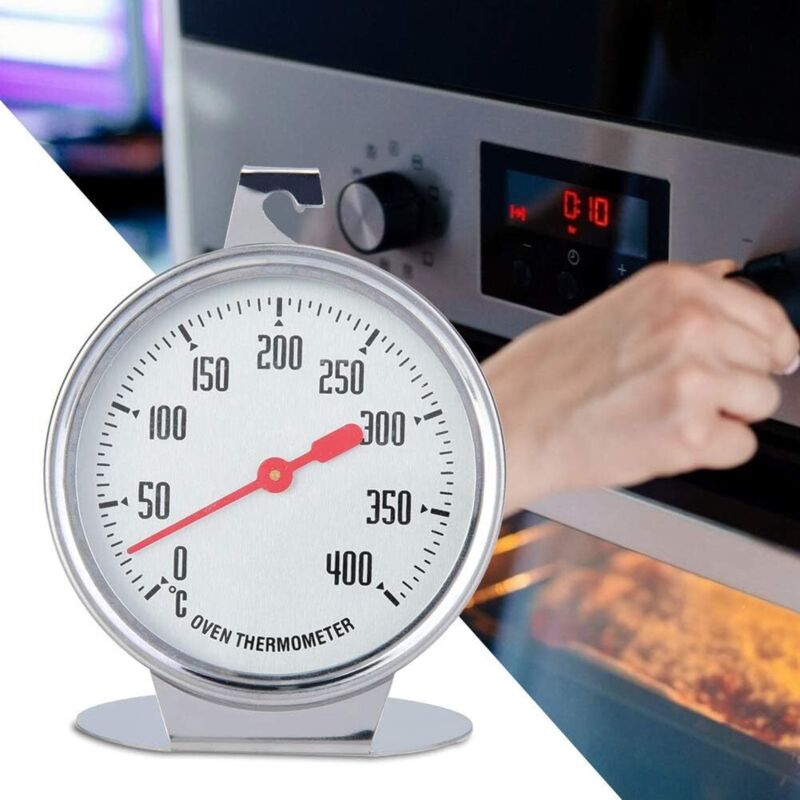 Oven Thermometer, Stainless Steel Instant Read Oven Grill Monitoring Thermometer Kitchen Thermometer For Cooking