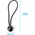 30 pcs Bungee Cords, Rubber Bungee Cords With Elastic Ball For Tarp Tents, Banner, Flag, Camping, Pavilion (Black)