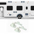 2X T-Shaped Door Retainer Kit Stop Retaining Plastic Hook Holder Compatible Door Latch Bracket For Rv Trailer Camper