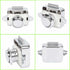 Push Button Camper - Lock Latch Door Closer Cupboard Knob For Rv Motorhome Caravan 5 pcs Silver
