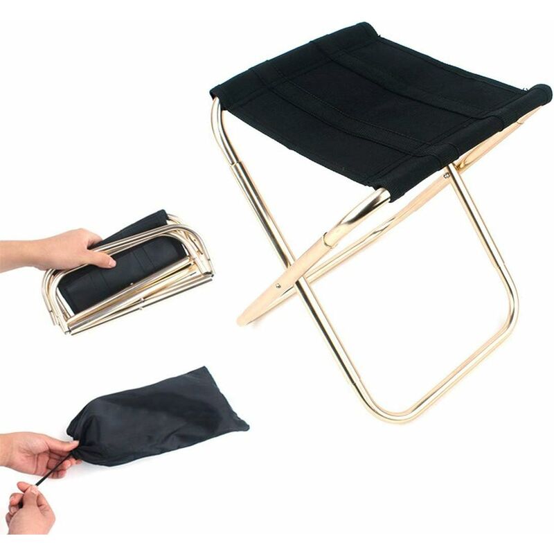 Folding Camping Stool, Mini Portable Folding Stool Portable Folding Chair For Camping, Fishing, Travel