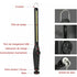2 pcs Magnetic LED Work Light Super Bright Rechargeable Flashlight For Garage, Camping, Hiking, Car Repair, Emergency