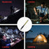 2 pcs Magnetic LED Work Light Super Bright Rechargeable Flashlight For Garage, Camping, Hiking, Car Repair, Emergency