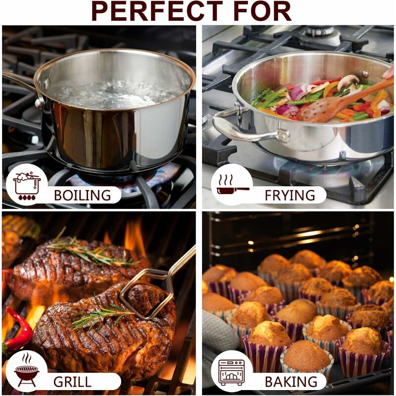 Bbq Gloves, 350°C Heat Resistant Double Oven Gloves, Non-Slip Silicone Bbq Gloves For Cooking Welding, Grilling,