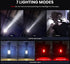Flashlight - Rechargeable LED - Military Flashlight - 100,000 lumens - with 7 modes - COB side light - Waterproof - For emergencies, camping, home