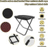 Portable folding camping stool with carrying bag, portable folding chair, folding camping stool, outdoor footrest for travel, walking, hiking, fishing, picnics and barbecues (black)