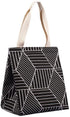 Lunch bag - Insulated bags - Insulated lunch bag for women - Sturdy, foldable and portable lunch bag with wide opening - With interior pockets - Insulated and leakproof cooler - For picnics and beaches for adults (Black Diamond)