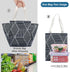 Lunch bag - Insulated bags - Insulated lunch bag for women - Sturdy, foldable and portable lunch bag with wide opening - With interior pockets - Insulated and leakproof cooler - For picnics and beaches for adults (Black Diamond)