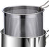 Frying pan - Frying pans - Frying pan set - Stainless steel frying pan with strainer - Portable stainless steel frying pan - Mini shrimp fryer - Small frying basket - Suitable for home cooking