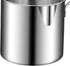 Frying pan - Frying pans - Frying pan set - Stainless steel frying pan with strainer - Portable stainless steel frying pan - Mini shrimp fryer - Small frying basket - Suitable for home cooking