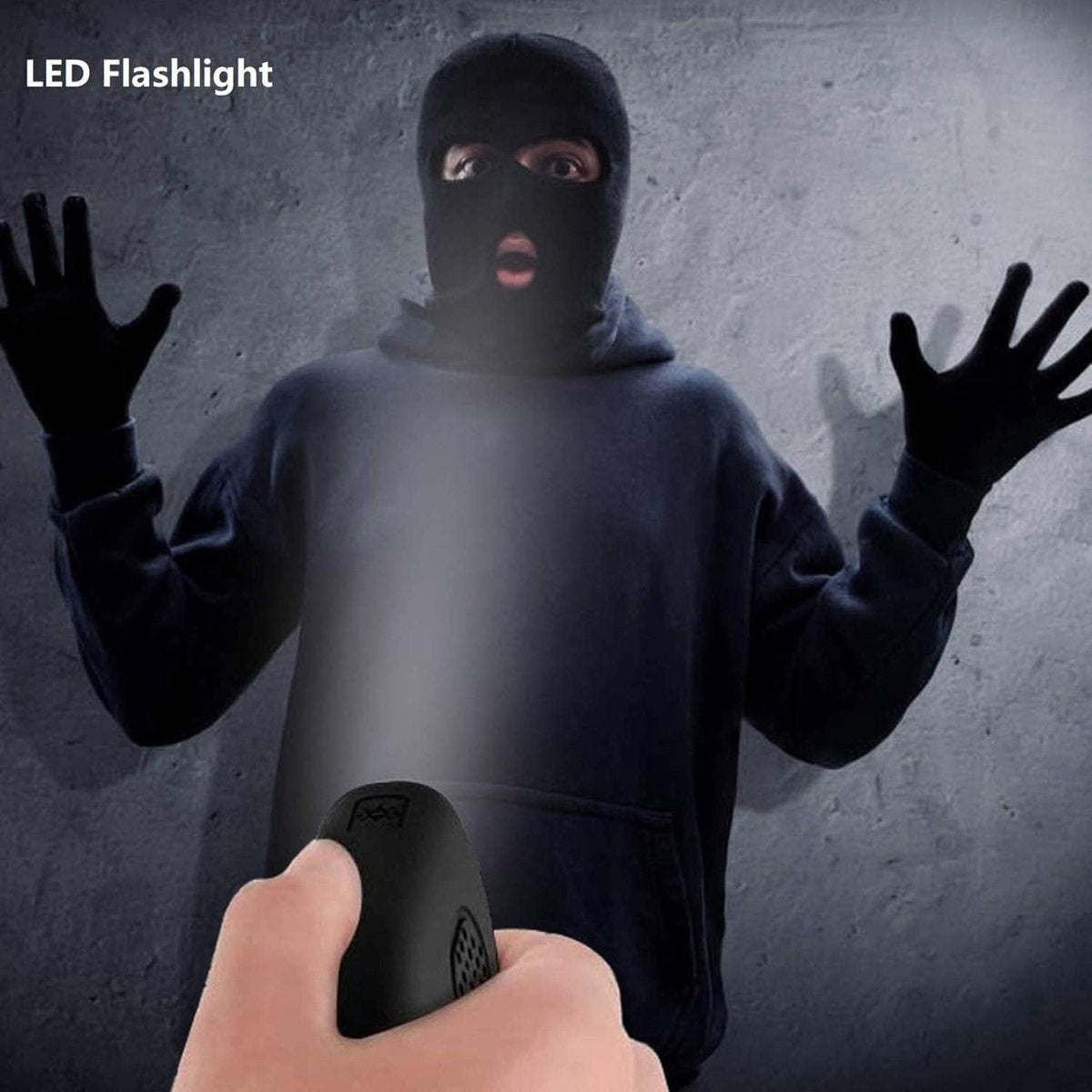 Rechargeable personal alarm – Self-defense products – Self-defense alarm – Keychain – Personal alarm – Alarm keychain – Rechargeable LED flashlight