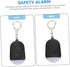 Portable Security Alarm - Personal Alarm - with LED - Emergency Alarm - SOS Button - Alarm Keychain - for Women - Personal Alarm for Outdoor Activities - Personal Alarm Keychain (Black)