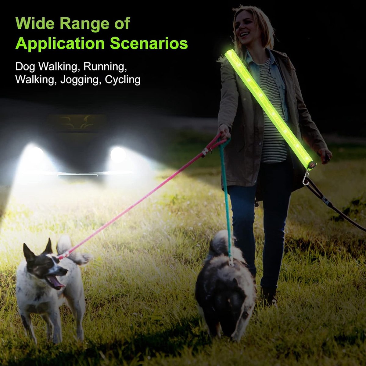 Running light - Chest light - Sports running light - Chest walking light - USB rechargeable - Running vest
