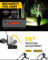 Headlamp - Rechargeable LED Headlamp - 10 LEDs - Extra powerful - 1000 lumens - 150-meter beam distance - Adjustable