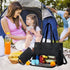 15.6 Inch 2-in-1 Insulated Leak-Proof Cooler Bag with Laptop Compartment, Beige