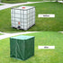 Waterproof UV Resistant IBC Garden Water Tank Cover, 210D Oxford with Zipper, Green