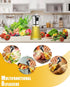 Stainless Steel and Glass Oil Spray Bottle 200 ml, Conical Design for Cooking Grilling Baking