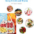 Insulated Corduroy Lunch Bag Cooler Leak-proof for Picnics and Work, 26cm