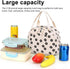 Insulated Corduroy Lunch Bag Cooler Leak-proof for Picnics and Work, 26cm