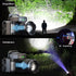 18000lm LED Headlamp USB Rechargeable Waterproof with Motion Sensor, Black