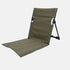 Foldable Beach Chair with Storage Bag, Collapsible Sun Lounger, Padded Lightweight Camping Chair, Green