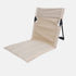 Foldable Beach Chair with Storage Bag, Collapsible Sun Lounger, Lightweight Camping Chair, Beige